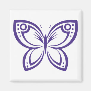 Jewel Butterflies Kontur - Indigo Magnet