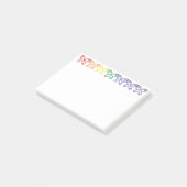 Jewel Butterflies Kontur Postit Notes Post-it Klebezettel (angewinkelt)
