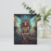 Jewel Butterfly Faiasy Fantasy Art Postkarte (Stehend Vorderseite)