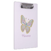 Jewel Butterfly Lila Blue Klemmbrett (Rechts)