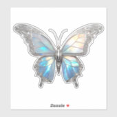 Jewel Butterfly Opal und Silver Aufkleber (Blatt)
