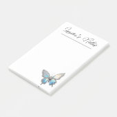 Jewel Butterfly Opal und Silver Post-it Klebezettel (angewinkelt)