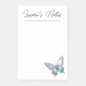 Jewel Butterfly Opal und Silver Post-it Klebezettel (Vorderseite)