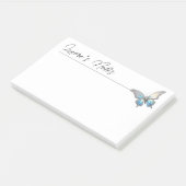 Jewel Butterfly Opal und Silver Post-it Klebezettel (angewinkelt)