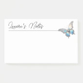 Jewel Butterfly Opal und Silver Post-it Klebezettel (Vorderseite)