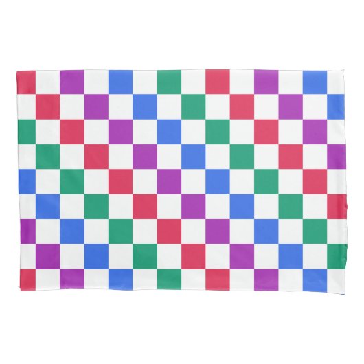 Jewel candy diagonal checker pattern kissenbezug (Vorderseite-Links)