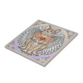 Jewel Cat Gargoyle Fliese (Seite)