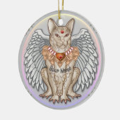 Jewel Cat Gargoyle Keramik Ornament (Links)