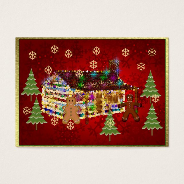 Jewel Covered Gingerbread House (Vorderseite)