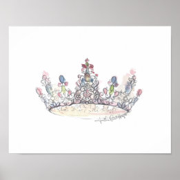 Jewel Crown von Heather French Henry Poster