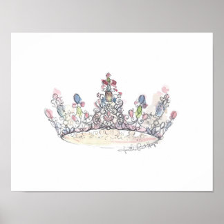 Jewel Crown von Heather French Henry Poster