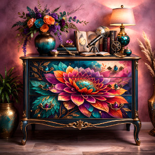 Jewel Dahlia Dekoupage Seidenpapier