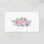 Jewel Floral No Children Encryption Card Begleitkarte (Rückseite)