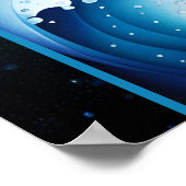 Jewel Galaxy Zodiac Aquarius Poster (Ecke)