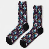 Jewel Galaxy Zodiac Aries Socken (Linkes Detail)