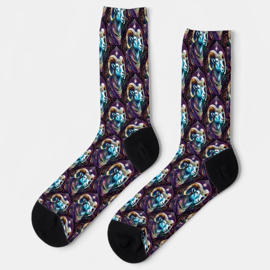 Jewel Galaxy Zodiac Aries Socken (Linkes Detail)