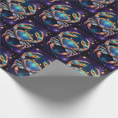 Jewel Galaxy Zodiac Cancer Geschenkpapier (Ecke)