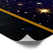 Jewel Galaxy Zodiac Cancer Poster (Ecke)