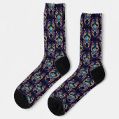 Jewel Galaxy Zodiac Cancer Socken (Linkes Detail)