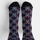 Jewel Galaxy Zodiac Cancer Socken (Oben)