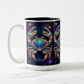 Jewel Galaxy Zodiac Cancer Zweifarbige Tasse (Links)