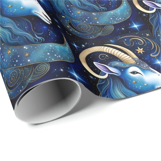 Jewel Galaxy Zodiac Capricorn Geschenkpapier (Rolleneckpunkt)