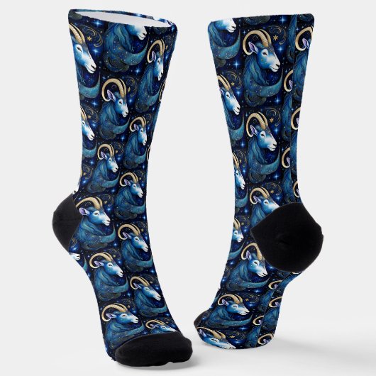 Jewel Galaxy Zodiac Capricorn Socken (Gewinkelt)