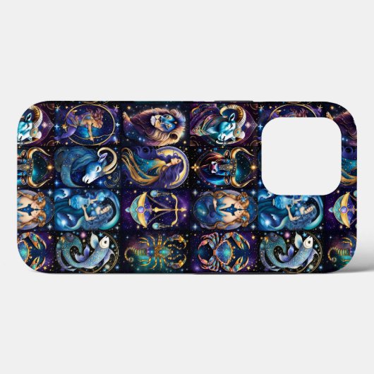 Jewel Galaxy Zodiac Case-Mate iPhone Hülle (Rückseite (Horizontal))