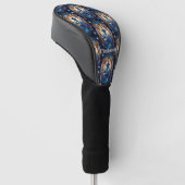Jewel Galaxy Zodiac Gemini Golf Headcover (angewinkelt)