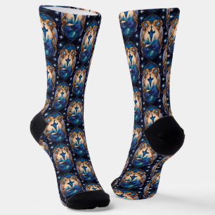 Jewel Galaxy Zodiac Gemini Socken
