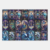 Jewel Galaxy Zodiac Geschenkpapier Set (Vorderseite 3)