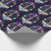 Jewel Galaxy Zodiac Libra Geschenkpapier (Ecke)