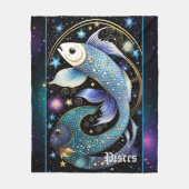 Jewel Galaxy Zodiac Pisces Fleecedecke (Vorderseite)