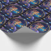 Jewel Galaxy Zodiac Sagittarius Geschenkpapier (Ecke)