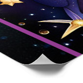 Jewel Galaxy Zodiac Sagittarius Poster (Ecke)