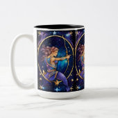 Jewel Galaxy Zodiac Sagittarius Zweifarbige Tasse (Links)