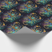 Jewel Galaxy Zodiac Scorpio Geschenkpapier (Ecke)