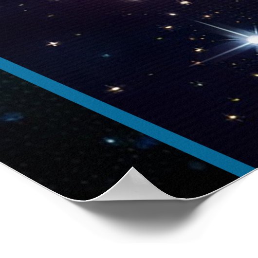 Jewel Galaxy Zodiac Scorpio Poster (Ecke)