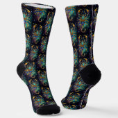 Jewel Galaxy Zodiac Scorpio Socken (Gewinkelt)
