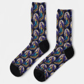 Jewel Galaxy Zodiac Virgo Socken (Linkes Detail)