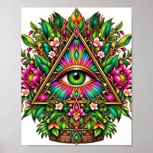 Jewel Garden Eye Poster