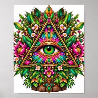 Jewel Garden Eye Poster
