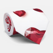 Jewel Heart Neck Tie Krawatte (Gerollt)