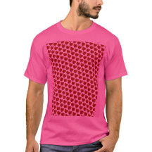 Jewel Hearts Pattern T - Shirt