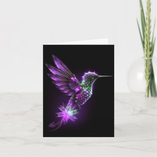 Jewel Hummingbird - Amethyst Karte (Vorderseite)