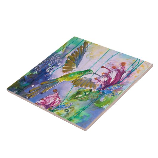 Jewel Hummingbird Keramik Kitchen Tile Fliese (Seite)