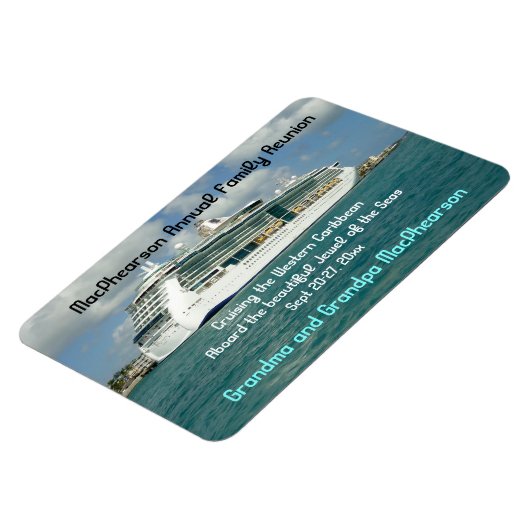 Jewel in Key West Stateroom Door Marker Magnet (Linke Seite)