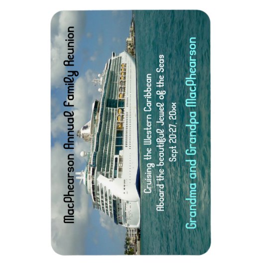 Jewel in Key West Stateroom Door Marker Magnet (Vertikal)