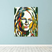 Jewel Kilcher Oil Portrait Leinwanddruck (Insitu (Holzboden))