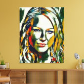 Jewel Kilcher Oil Portrait Leinwanddruck (Insitu (Wohnzimmer))